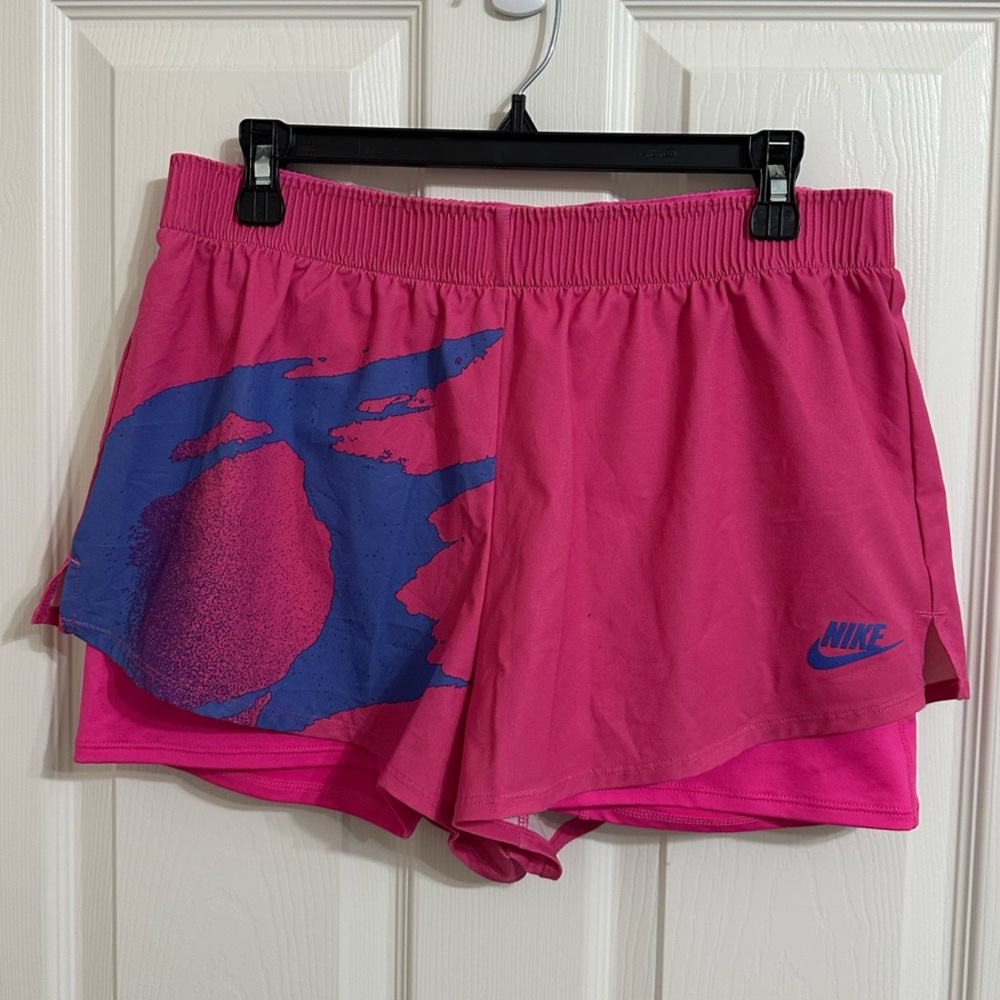 Nike Court Slam Pink Shorts. Worn once and too short for my tall body!